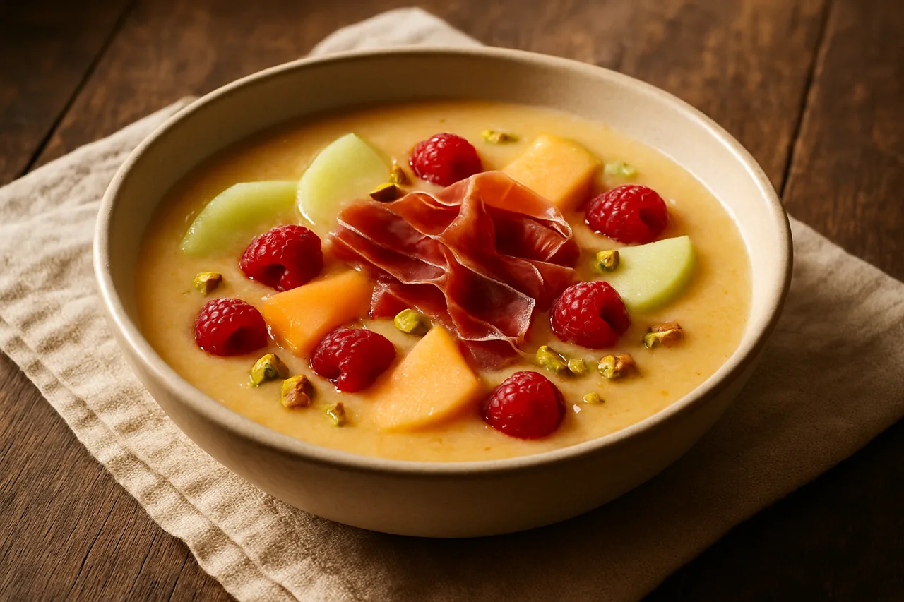 Foto de Sopa Fría de Melón con Jamón