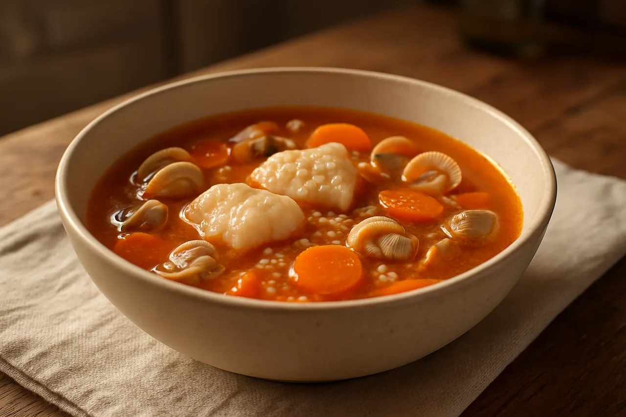 Foto de Sopa Marinera con Tapioca