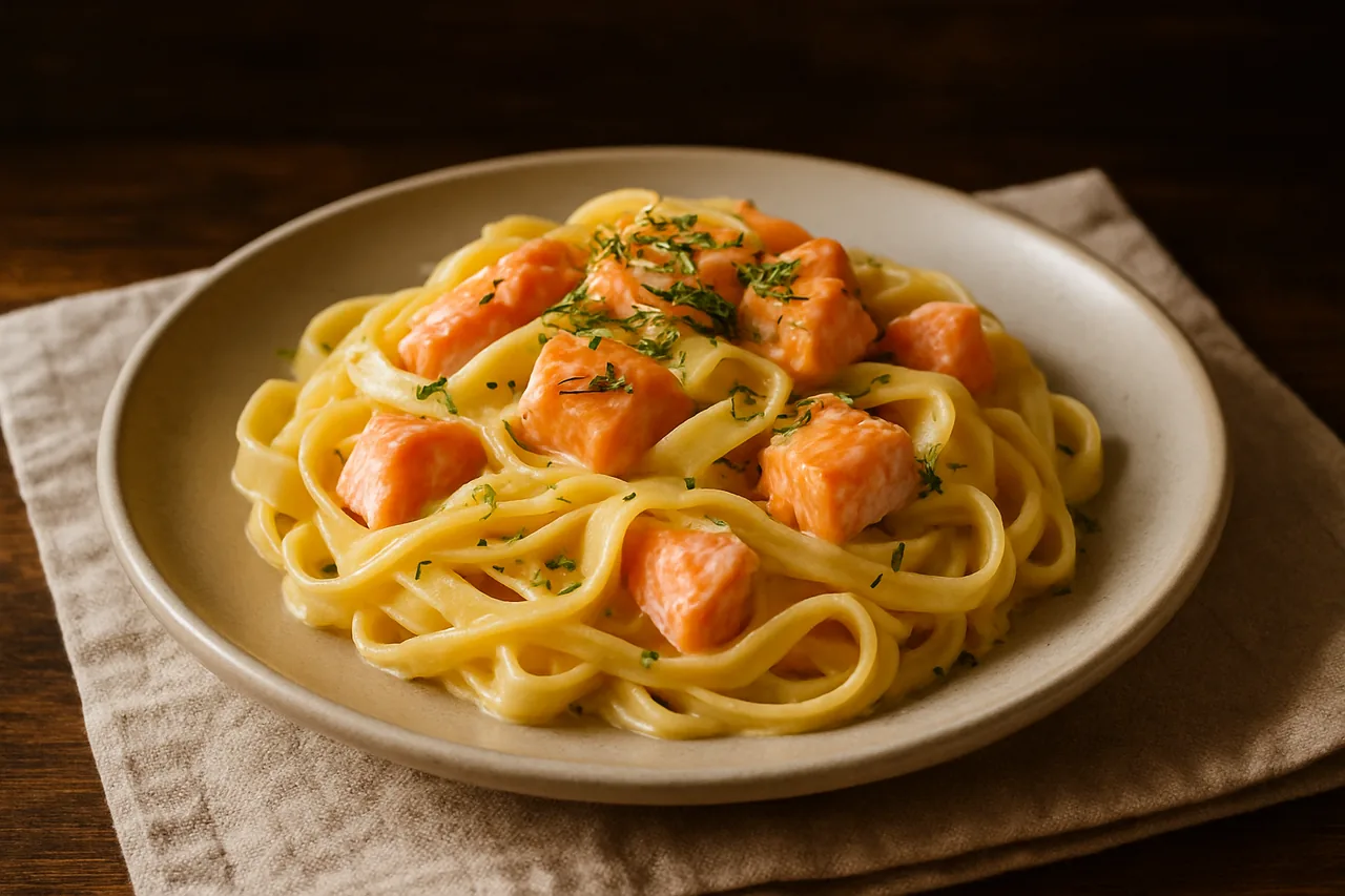 Foto de Tagliatelle con salmón