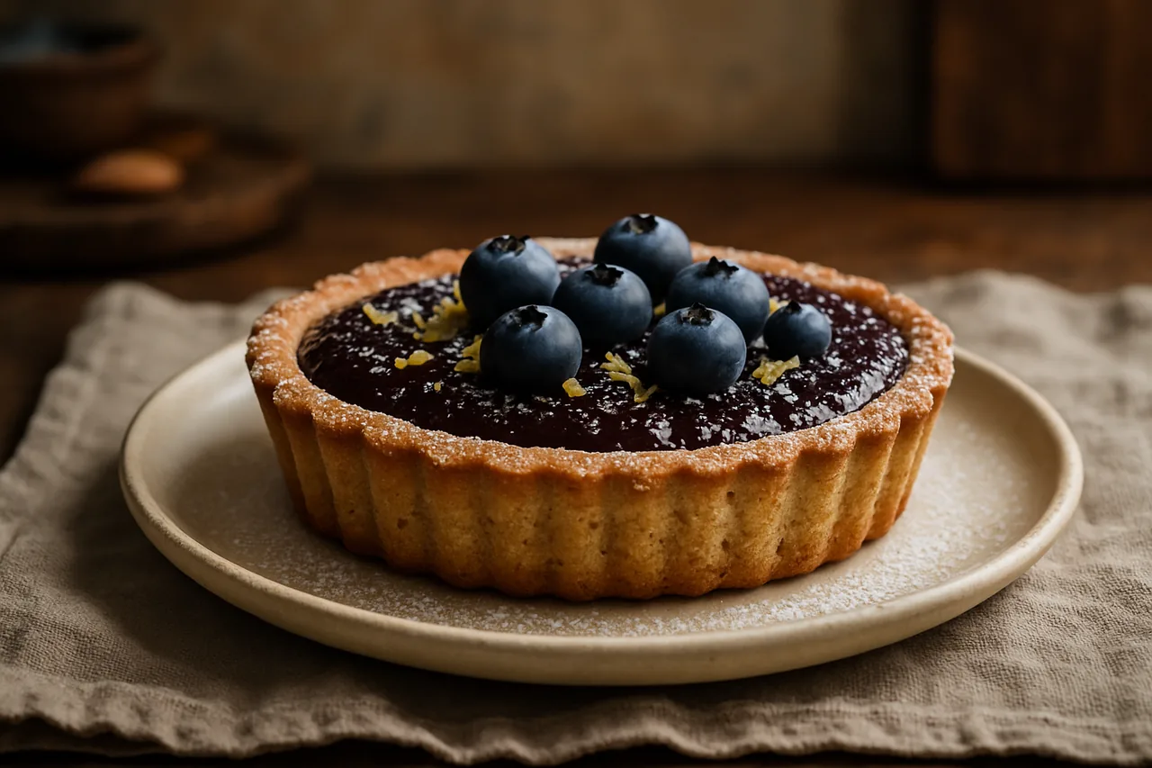 Foto de Tarta de Almendras y Arándanos