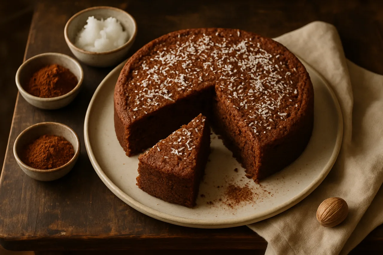 Foto de Tarta de Coco y Cacao