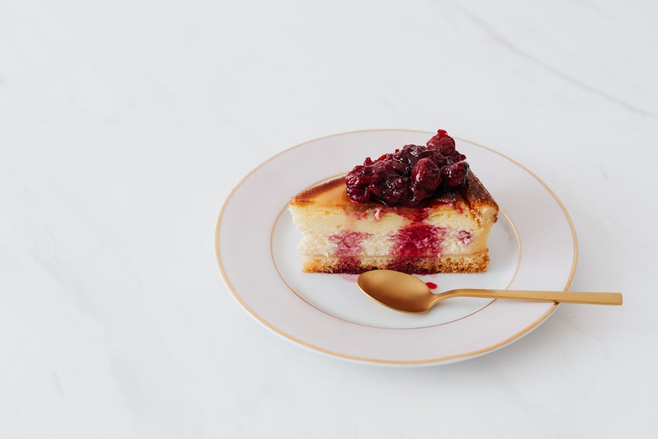 Foto de Tarta de Queso con Cerezas