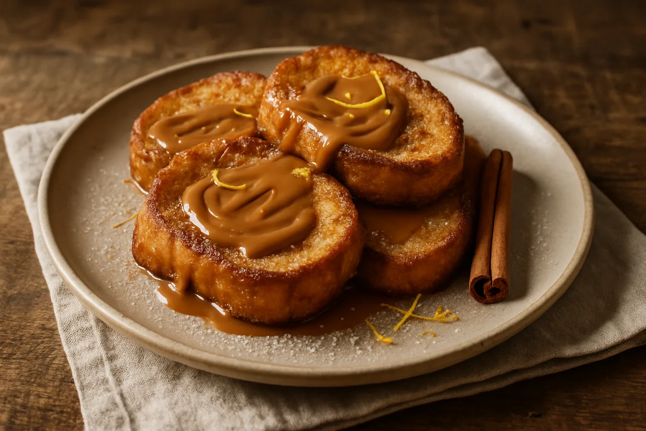 Foto de Torrijas con dulce de leche