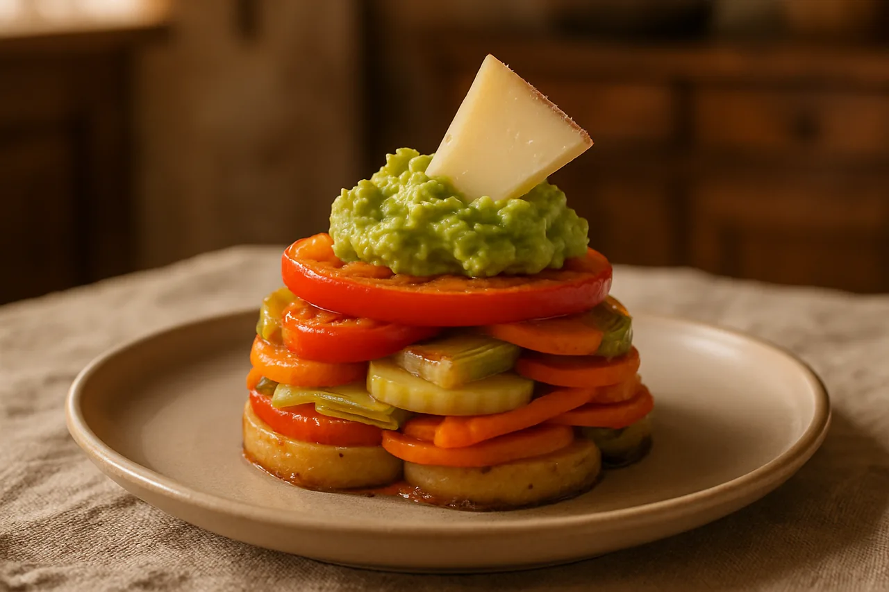 Foto de Tortas de Verduras con Aguacate y Queso