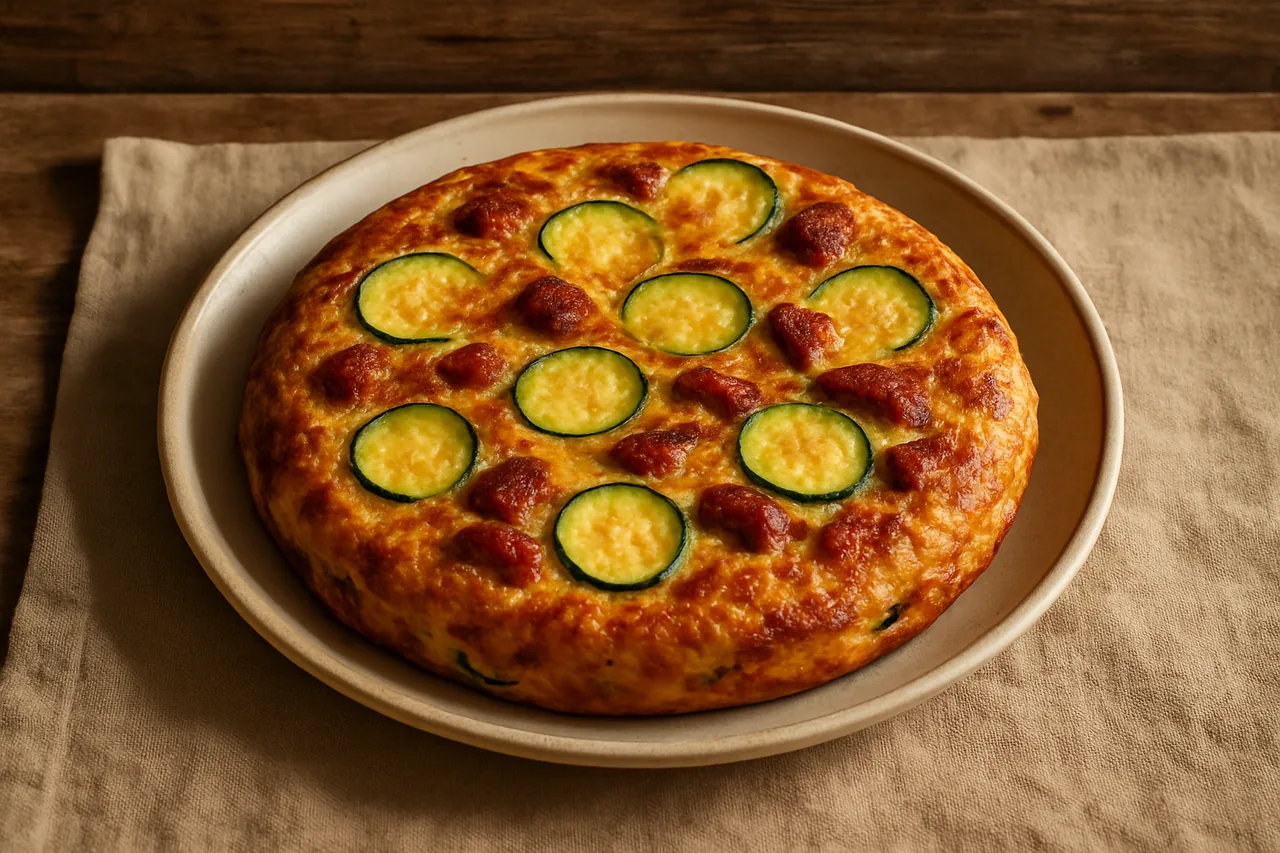 Foto de Tortilla de Calabacín con Chorizo