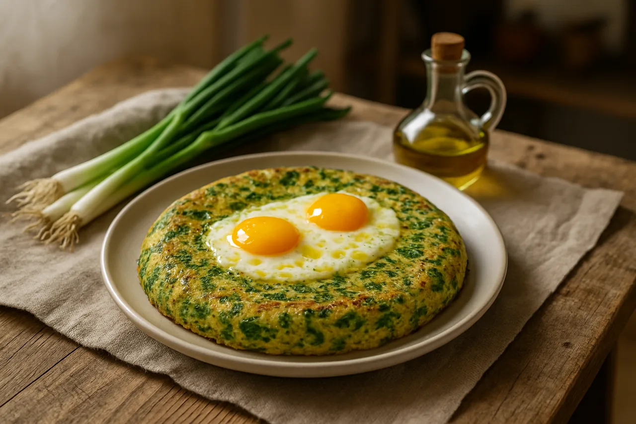 Foto de Tortilla de Cebollas de Verdeo