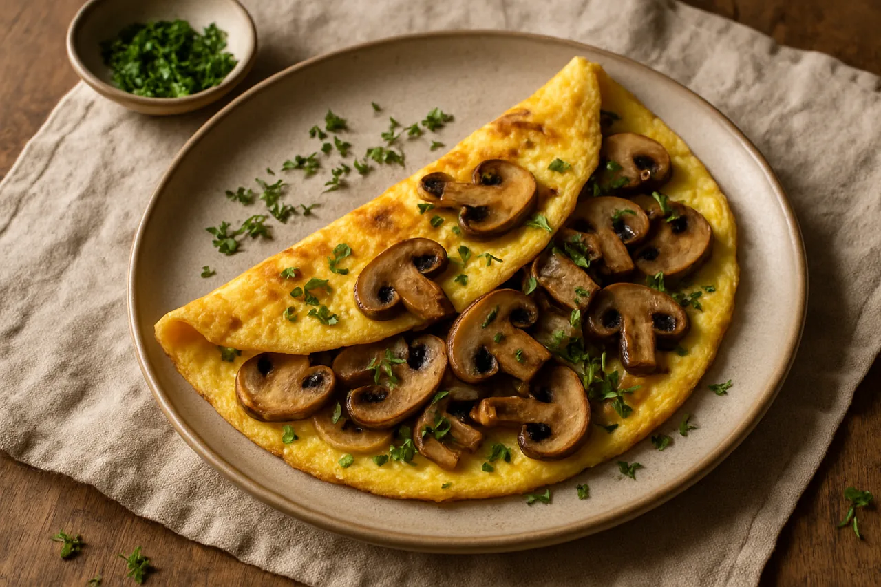 Foto de Tortilla de Champiñones a la Francesa