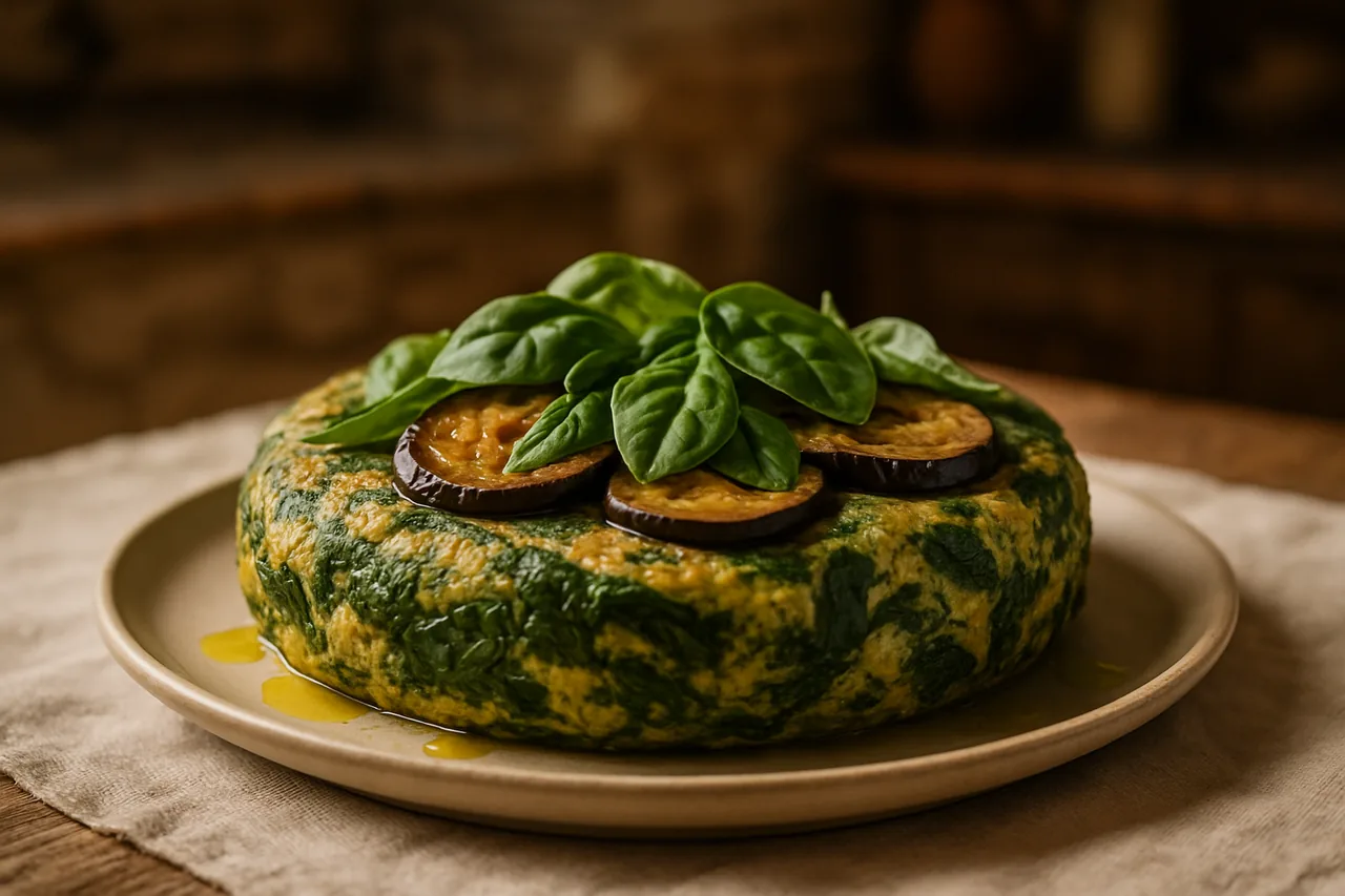 Foto de Tortilla de Espinaca y Berenjena