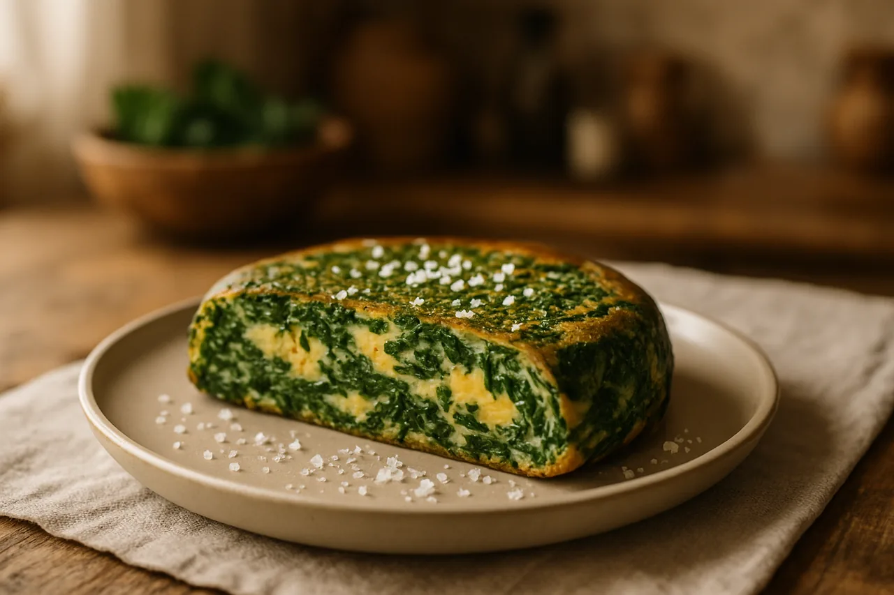 Foto de Tortilla de Espinacas con Rallado de Mar