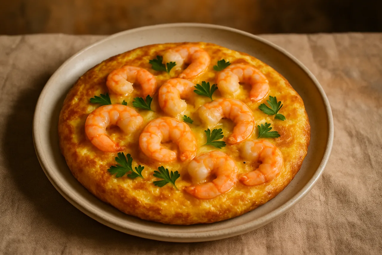 Foto de Tortilla de Langostinos al Ajillo