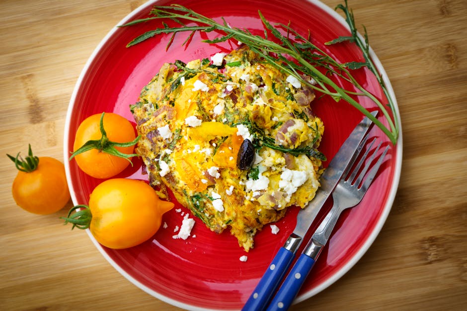 Foto de Tortilla de Queso, Espinaca y Hierbas