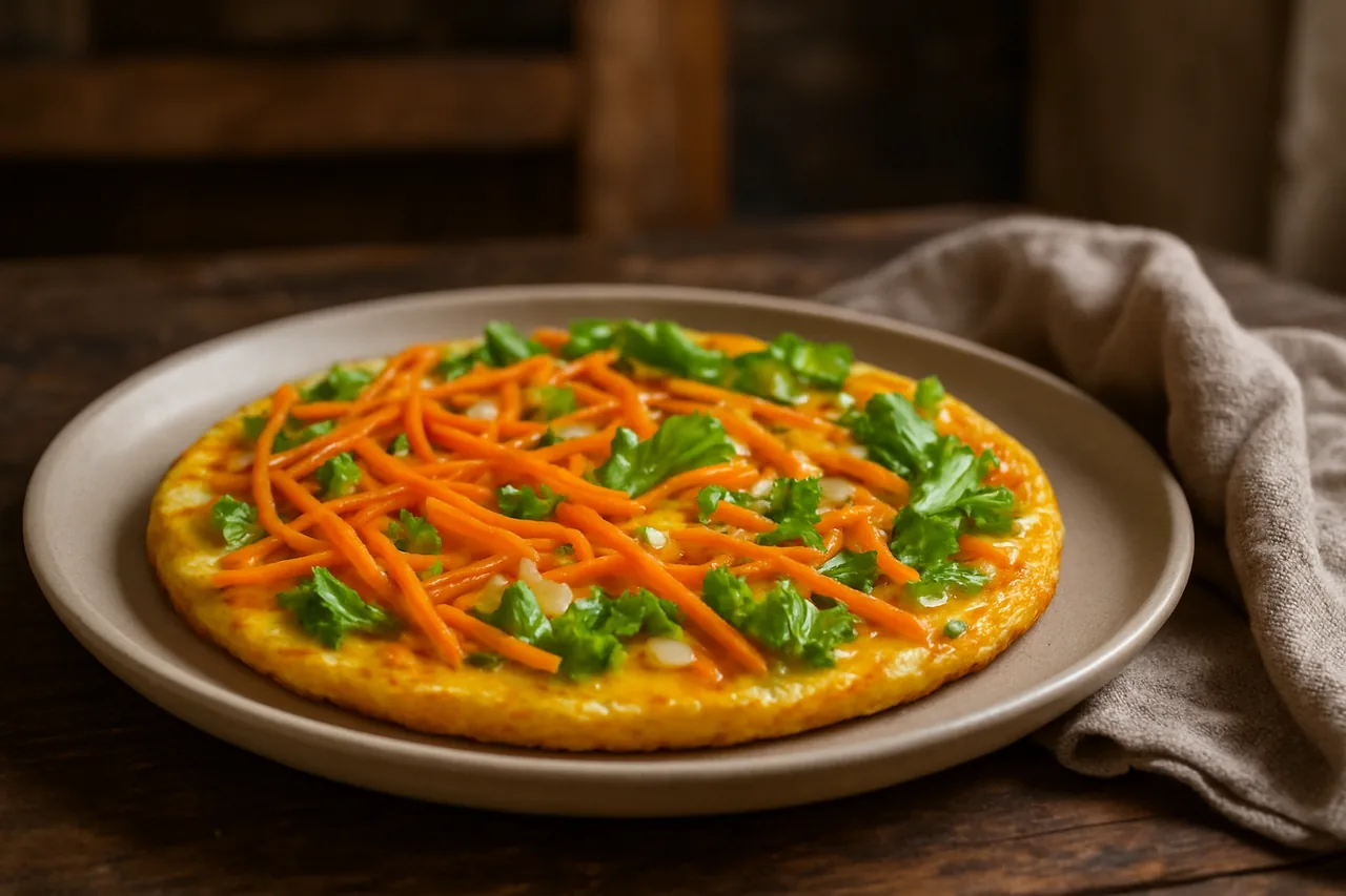 Foto de Tortilla de Zanahoria con Lechuga