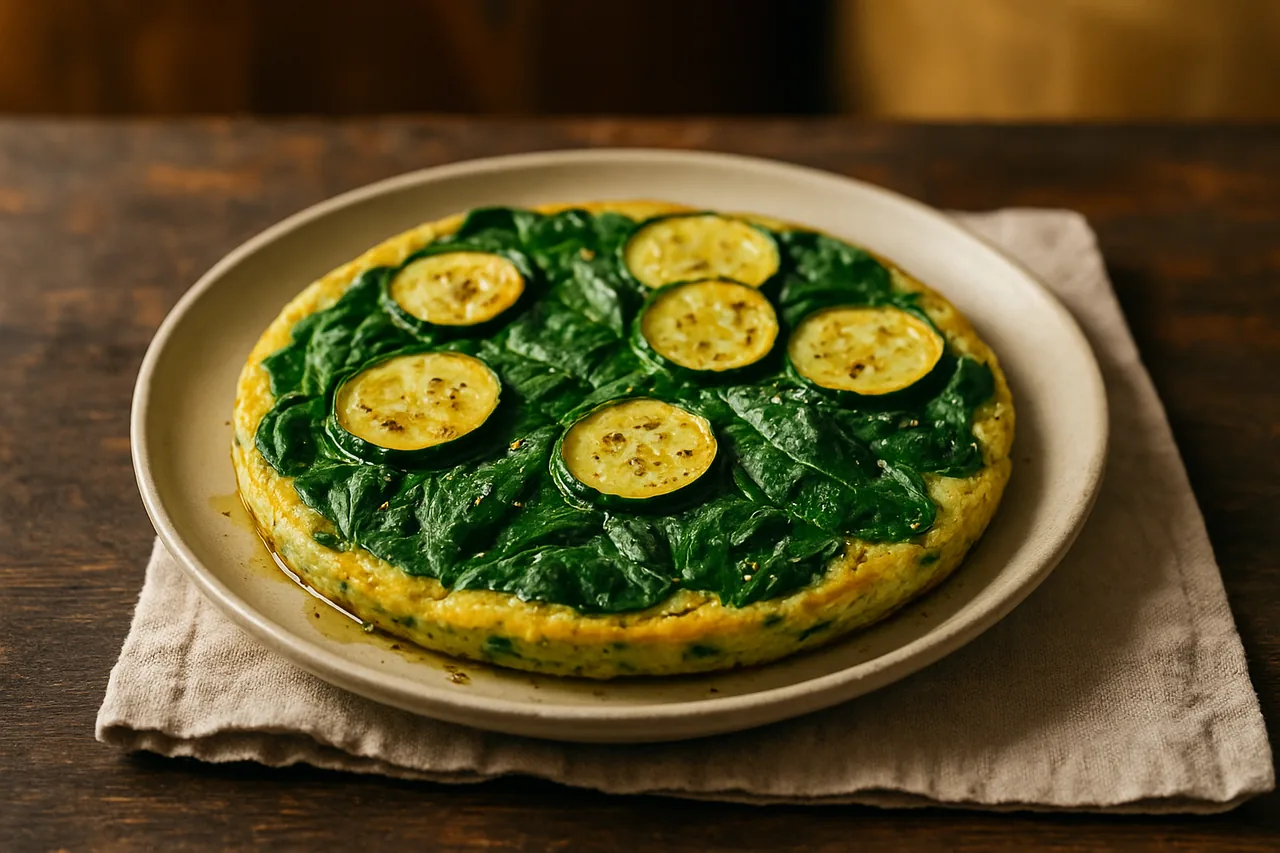 Foto de Tortilla Simple de Espinaca con Calabacín
