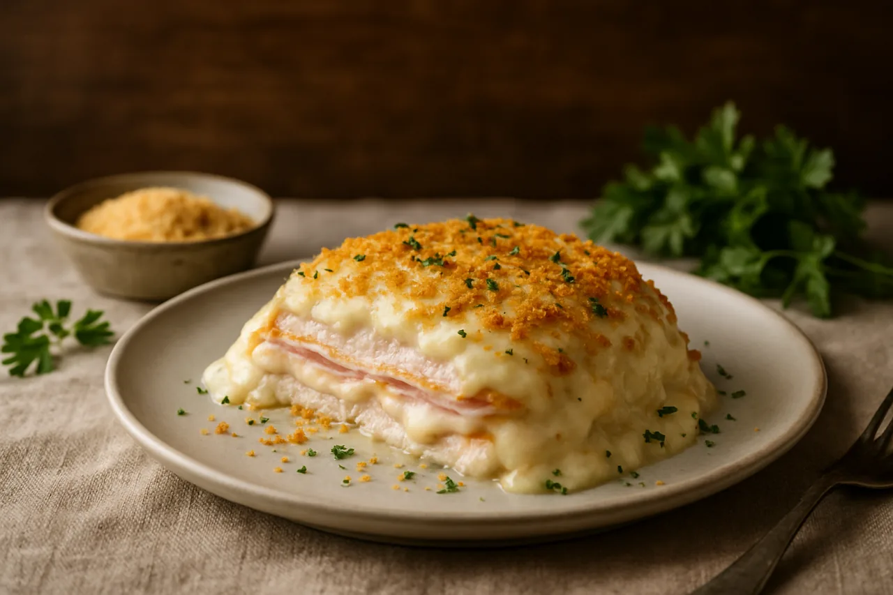 Foto de Villeroy de Redondo con Jamón de Pavo y Queso